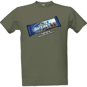 Tričko s potiskem Baterky na cesty - Pánské pánské