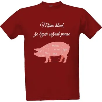 Pánská móda Tričko s potiskem Mám hlad tričko pánské