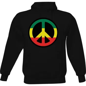 Pánská mikina Pánská mikina s kapucí s potiskem Peace pánské