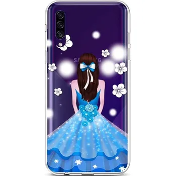 Pouzdro na mobilní telefon Kryt Samsung A30s silikon Blue Princess (obal neboli pouzdro na Samsung A30s)