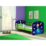 Dětská postel - Vesmír 2 140x70 cm zelená