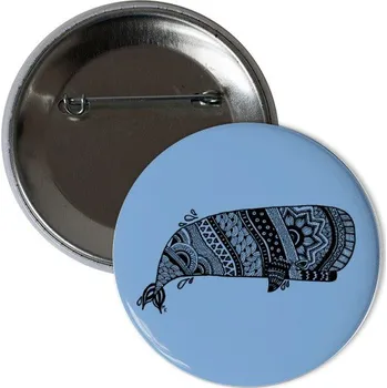 Odznáček s potiskem Odznáček velryba