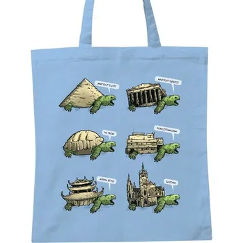 Nákupní taška unisex s potiskem Želví domky