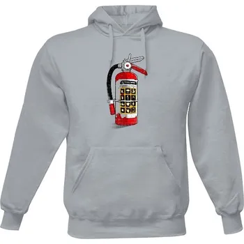 Pánská mikina Pánská mikina s kapucí s potiskem Super hasičák - Mikina pánské