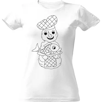 Dámské tričko Tričko s potiskem vánoční kapr dámské