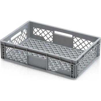 Úložný box Plastová EURO přepravka děrovaná, 60x40x15 cm, nosnost 15 kg