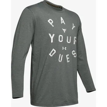 Pánské tričko Under Armour Project Rock Pay Your Dues Tee šedé
