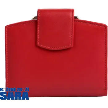 Módní doplněk Dámská kožená peněženka s rámečkem 511-4357 červená, Arwel