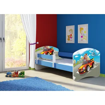 Dětská postel Dětská postel - Závodní auto 2 140x70 cm modrá