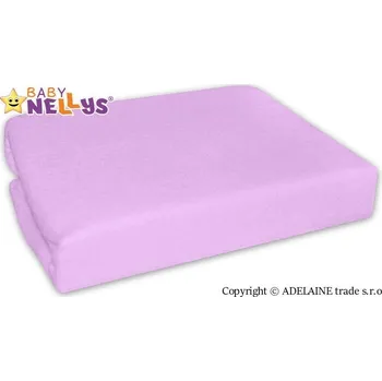 Nepromokavé prostěradlo do postýlky 120x60cm - lila, fialové, Baby Nellys