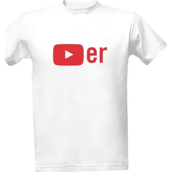 Tričko s potiskem YouTuber - tričko pánské