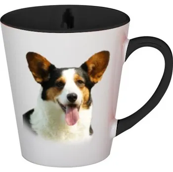 Hrnek kónický barevný s potiskem Welsch Corgi