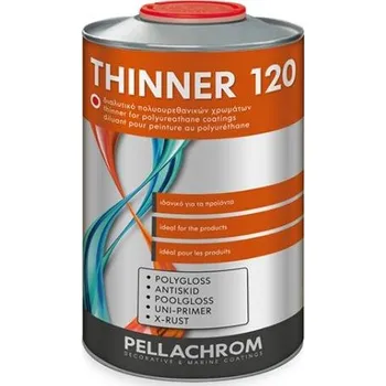 Ředidlo Pellachrom Thinner 120 0,75L ředidlo pro polyuretanové nátěry UNI PRIMER, ANTISKID, POLYGLOSS, POOLGLOSS