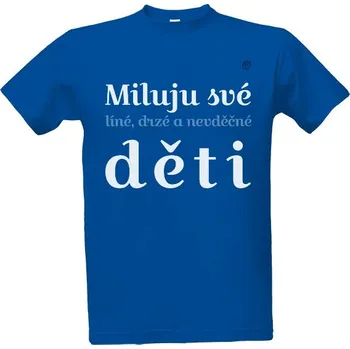 Tričko s potiskem Miluju děti pánské