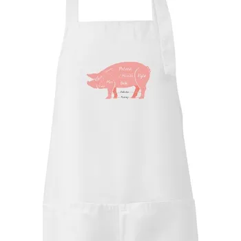 Kuchyňská zástěra Zástěra s potiskem Vepřové maso