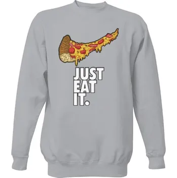 Pánská mikina Mikina bez kapuce Unisex s potiskem Just eat it. pánské