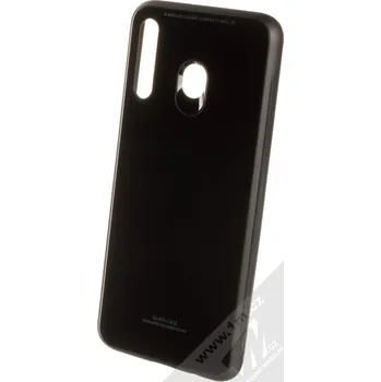 Pouzdro na mobilní telefon Forcell Glass ochranný kryt pro Samsung Galaxy M30 černá (black)