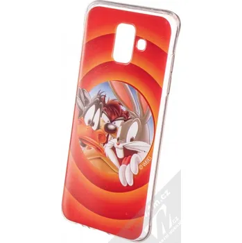 Pouzdro na mobilní telefon Warner Bros Looney Tunes 002 TPU ochranný silikonový kryt s motivem pro Samsung Galaxy A6 (2018) červená (red)