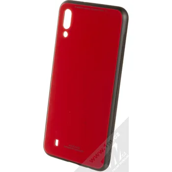 Pouzdro na mobilní telefon Forcell Glass ochranný kryt pro Samsung Galaxy M10 červená (red)