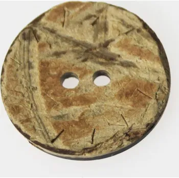 Knoflík Knoflík dřevěný K44-7, průměr 28 mm.