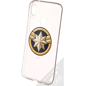 Pouzdro na mobilní telefon Marvel Kapitánka Marvel 016 TPU ochranný silikonový kryt s motivem pro Huawei P20 Lite průhledná (transparent)