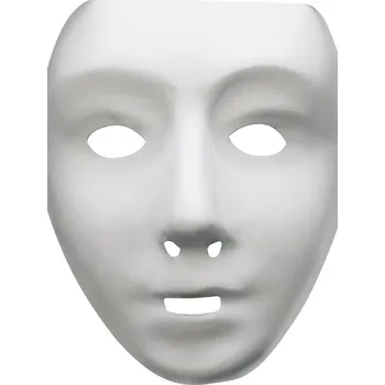 Smiffys Bílá maska k domalování