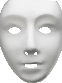 Karnevalová maska Smiffys Bílá maska k domalování
