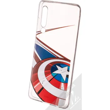 Pouzdro na mobilní telefon Marvel Kapitán Amerika 008 TPU ochranný silikonový kryt s motivem pro Huawei P30 průhledná (transparent)
