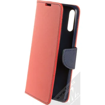 Pouzdro na mobilní telefon Forcell Fancy Book flipové pouzdro pro Samsung Galaxy M30 červená modrá (red blue)