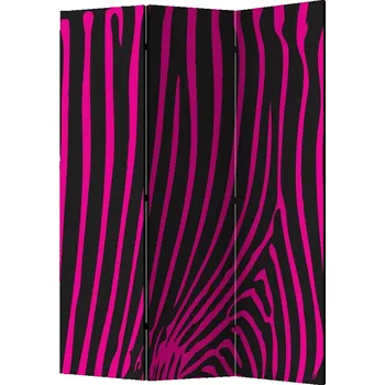 Paraván Paraván Zebra pattern (violet) Dekorhome