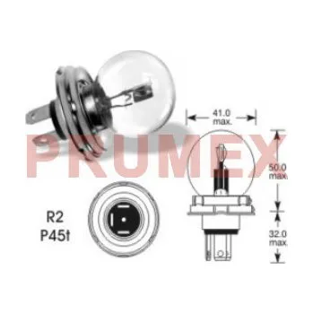 Autožárovka Žárovka Narva 12V 45/40W P45t-41 asymetrická