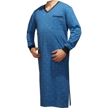 Pánská noční košile xcena Pánské noční košile s kapsičkou bavlněné Velikost: M