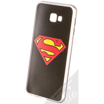 Pouzdro na mobilní telefon DC Comics Superman 002 TPU ochranný silikonový kryt s motivem pro Samsung Galaxy J4 Plus (2018) černá (black)
