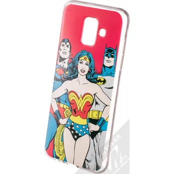 Pouzdro na mobilní telefon DC Comics Justice League 003 TPU ochranný silikonový kryt s motivem pro Samsung Galaxy A6 (2018) červená (red)