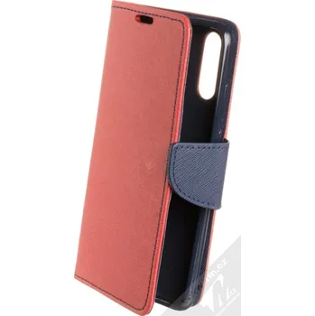 Pouzdro na mobilní telefon Forcell Fancy Book flipové pouzdro pro Huawei P20 červená modrá (red blue)