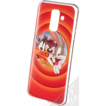 Pouzdro na mobilní telefon Warner Bros Looney Tunes 002 TPU ochranný silikonový kryt s motivem pro Samsung Galaxy A6 Plus (2018) červená (red)