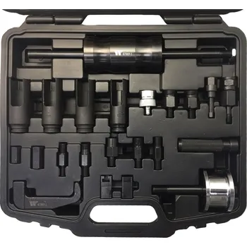 Systém vstřikování Reverzní kladivo s adaptéry na vytahování dieselových vstřikovačů, sada 24 dílů, Welzh (Welzh Werkzeug)