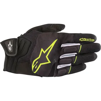 Moto rukavice Alpinestars Atom black/yellow fluo XXL