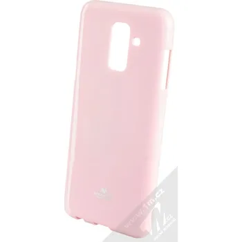 Pouzdro na mobilní telefon Goospery Jelly Case TPU ochranný silikonový kryt pro Samsung Galaxy A6 Plus (2018) světle růžová (light pink)