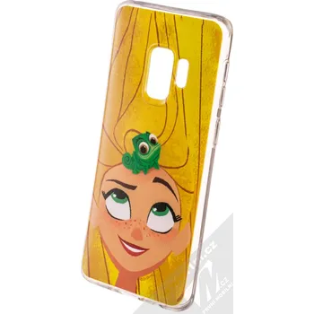 Pouzdro na mobilní telefon Disney Locika a Pascal 001 TPU ochranný silikonový kryt s motivem pro Samsung Galaxy S9 žlutá (yellow)