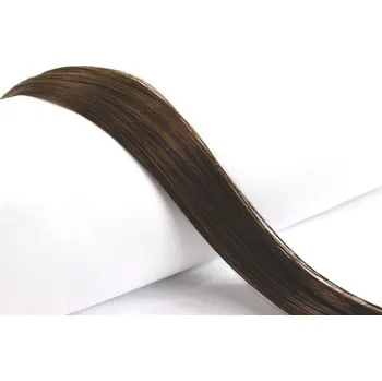 Příčesek Beauty for You Slovanské vlasy - standardní pásky 4 cm, vlasy 45 cm, pro sendvičovou metodu VÝPRODEJ: 6 light brown - světle hnědá