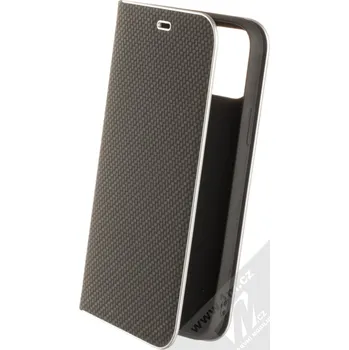 Pouzdro na mobilní telefon Forcell Carbon Silver flipové pouzdro pro Apple iPhone 11 Pro černá (black)