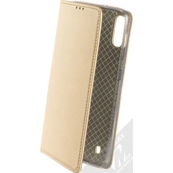 Pouzdro na mobilní telefon Sligo Smart Magnet flipové pouzdro pro Samsung Galaxy M10 zlatá (gold)