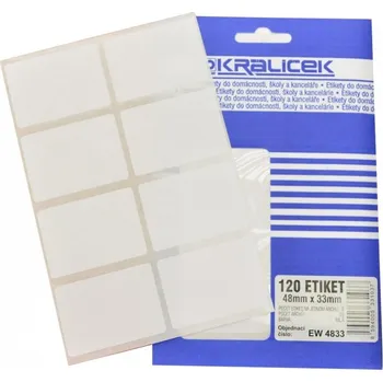Speciální papír etikety 52x34mm, 80 etiket