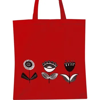 T-shock Nákupní taška unisex s potiskem Kreslené květiny na tašce