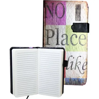 Zápisník Zápisník s magnetickým klipem 85x160 mm nápisy B