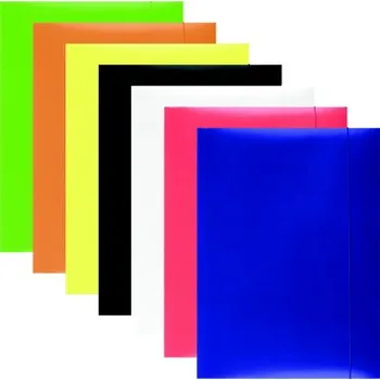 spisové desky s barevnou gumičkou v barvě desek, A4 lepenka, bílé, 1ks