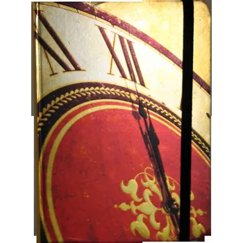 Zápisník Zápisník s gumičkou 130x180 mm hodiny