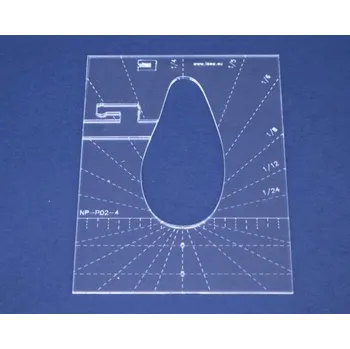 Řezací pravítko Quiltovací pravítko pero 4 inch NP-P02-4