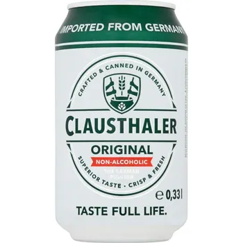 Pivo Binding Brauerei CLAUSTHALER NEALKO 0.33L PLECH